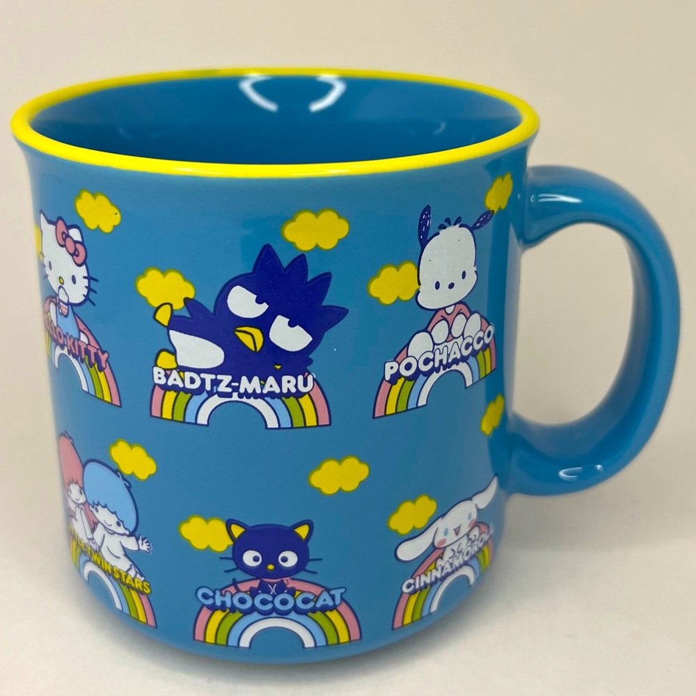 Hello Kitty & Friends Mug w/ Clouds & Rainbow